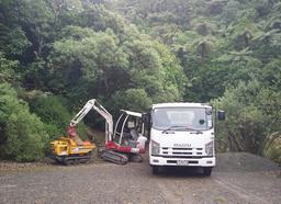 Equipment truck excavator